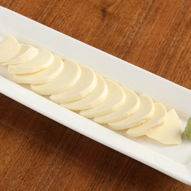 Mozzarella cheese marinated in miso