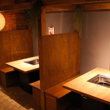 The table seats that can seat four people are ideal for banquets and exciting drinking parties.It is also recommended to use the all-you-can-drink of 1738 yen including tax and hang out with your friends ☆