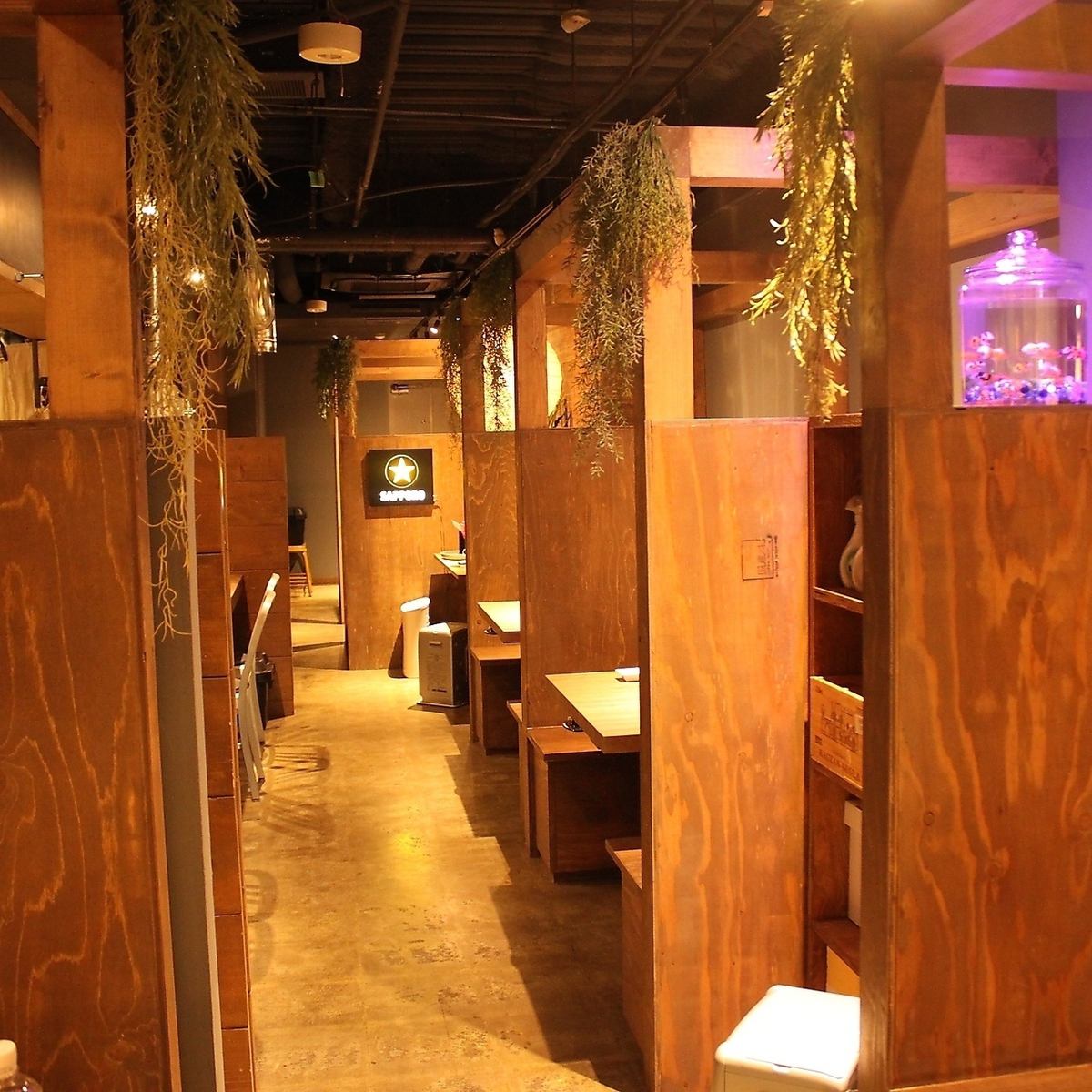 반 개인 실의 차분한 공간은 아늑한 발군입니다!