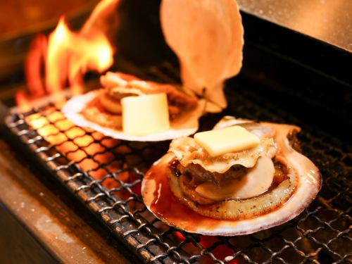 【北海道直送】殻付きホタテのバターしょう油焼き