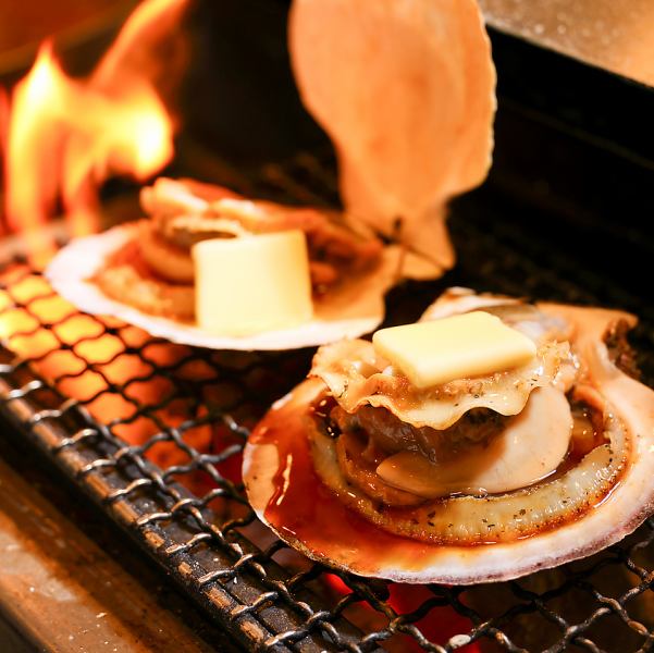 【北海道直送】殻付きホタテのバターしょう油焼き