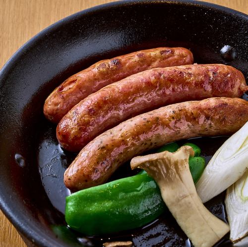 Assortment of 3 kinds of sausages