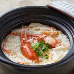 カニ土鍋ご飯