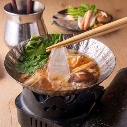 『海鮮堪能☆忘年会コース』／5,980円 ◆人気No.1！鮮魚とウニしゃぶで冬季を楽しめる【全8品】