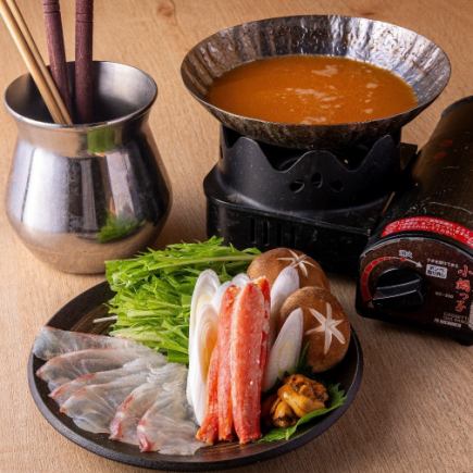 『冬季の贅沢☆忘年会コース』／7,980円 ◆冬の味覚楽しむウニしゃぶから本鮪のお造り【全8品】