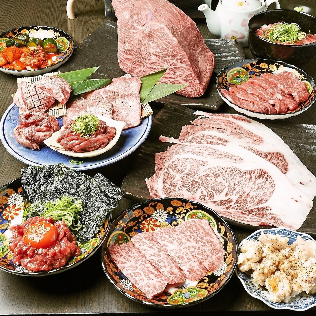 国産A5ランクの厳選和牛を堪能！飲み放題付きコース5000円より