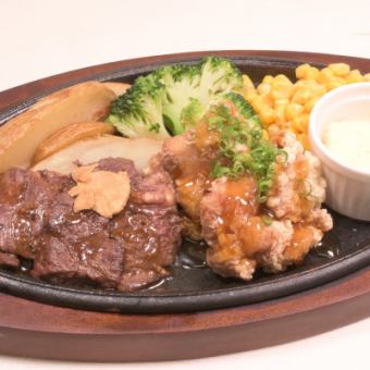 Beef skirt steak and chicken nanban
