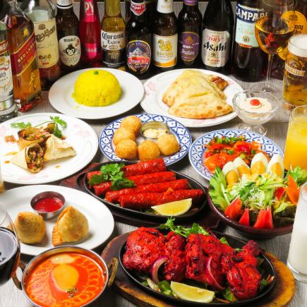 ■インド料理■2H飲み放題付　サイノスペシャルコース　<全10品>　4000円(税込)