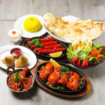 [僅限食物] SAINO INDIAN COURSE 1,600日圓（含稅）