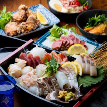 [120 minutes all-you-can-drink included] 7 dishes in total! Sea donkey course Seafood-centered menu ◆ 4000 yen