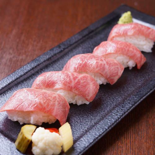 黒毛和牛肉寿司！！