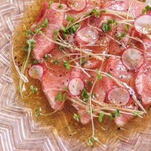 本マグロ　大トロカルパッチョ