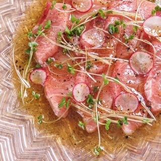 本マグロ　大トロカルパッチョ