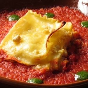 鶏そぼろとレモンの白いラザニア