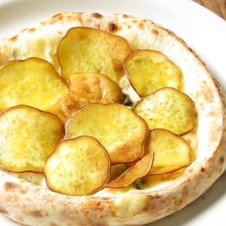 さつま芋とゴルゴンゾーラのピッツァ