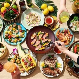 【平日7/1～8/31】アジアングルメ旅　ランチ＆ディナーバイキング時間内無制限や飲み放題付ビュッフェも♪
