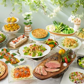 【4/1～6/30平日】　春の味覚ランチバイキング