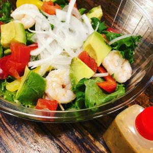 Shrimp and Avocado Cobb Salad