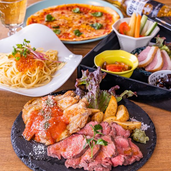 Excellent value for money and a wide variety of lineup★ Homemade roast beef and the popular cream pasta with sea urchin and salmon roe