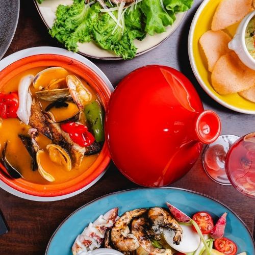 シェフ厳選の魚介料理