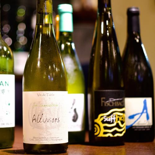 자연파 중심의 와인리스트