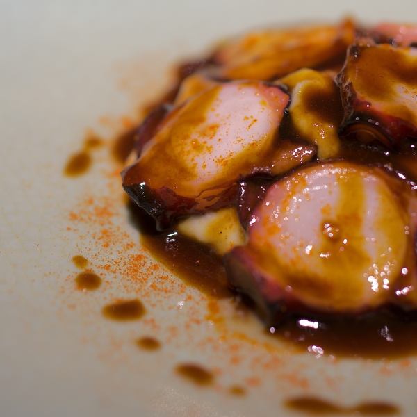 たこの薪焼き 赤ワインソース