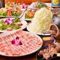 上州とことん豚の極上有機ねぎしゃぶ鍋。新宿でしゃぶしゃぶを食べるなら森の酒場　隠豚にお任せください！