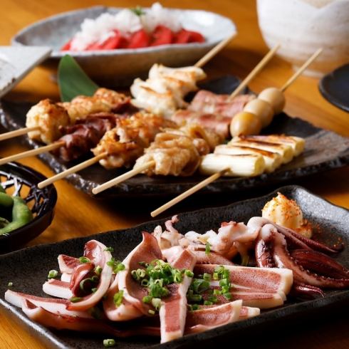 海の幸と串焼きが自慢！お座敷席もございます◎