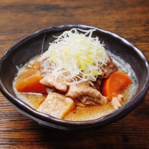 Stewed tripe with miso