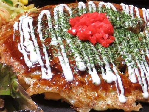 Popular okonomiyaki ♪
