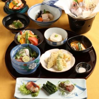 季節の会席【桐】コースお造り,天婦羅,一人鍋など全15品★飲み放題付7000円