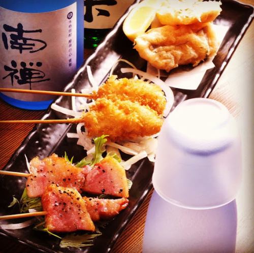 【2時間飲み放題付き】各種宴会にオススメ華コース♪季節の前菜盛合わせ、お造り天婦羅串焼きなど♪5000円