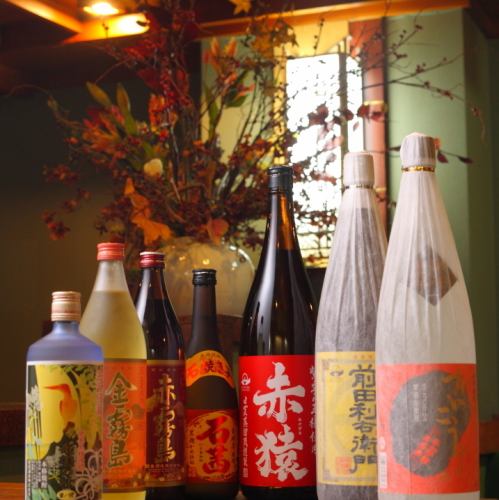 地酒＆焼酎、色々ご用意！