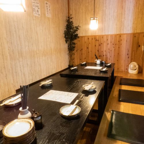 Enjoy a comfortable banquet in a completely private room with a sunken kotatsu ♪