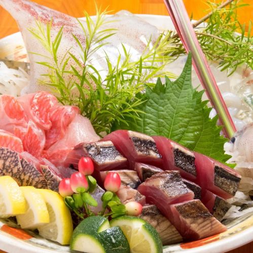 [Fishing off the coast of Tosa!! Assorted sashimi delivered directly from the market] Assortment of today's 3 kinds of sashimi (12 slices)