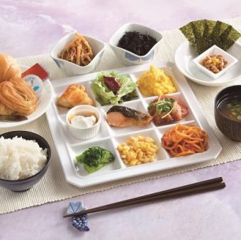 和洋折衷朝食バイキング [大人(中学生以上)/小学生] (※幼児以下無料※サービス料込)