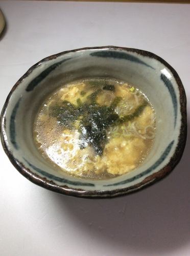 裙帶菜湯/雞蛋湯/蔬菜湯