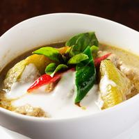 茄子と鶏肉のグリーンカレー