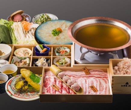 忘新年会コース【下関産ふぐ(てっさ・てっちり)・松茸の天ぷら】プレミアム飲み放題付