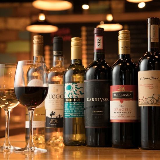 We always have over 50 varieties available in our proud wine cellar.