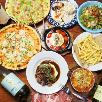 [Luxurious welcome/farewell party course] 180 minutes of all-you-can-drink! 14 dishes including pizza, beef tongue, gratin pasta, etc. ★ 5,000 yen