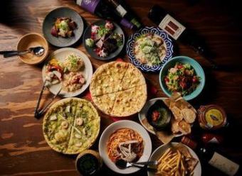 【여자회 코스】150분 음료 무제한!전채 3종 모듬이나 계절의 아히조, 피자 등 전 11품★3500엔