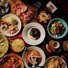 【贅沢忘年会コース】180分飲み放題!選べるピザ&牛タン・グラタンパスタなど全14品★5000円