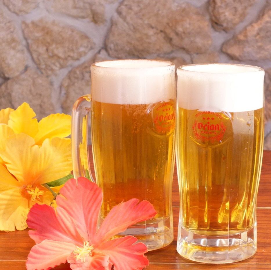 昼飲みできます！昼から飲むオリオンビールは最高！！！