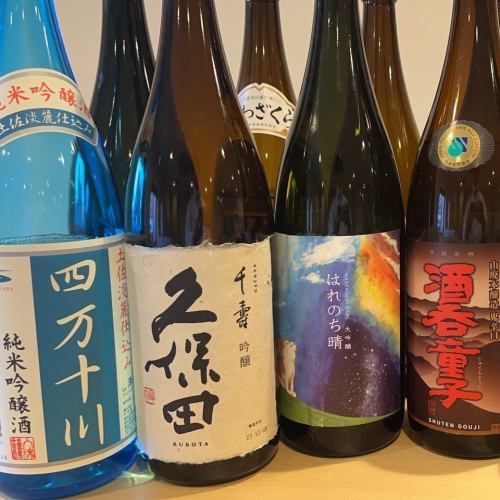 ◆地酒など日本酒も充実