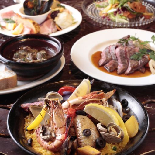 [All-you-can-drink included] Espanol course 6 dishes total 5,000 yen