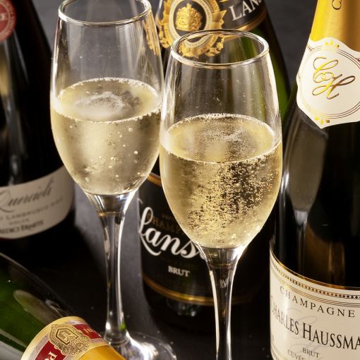 [After 20:30] Same-day OK! All-you-can-drink including sparkling wine! 3,000 yen after-party course