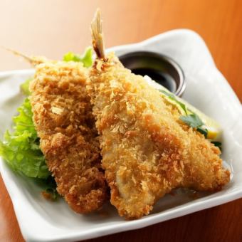 Thick fried horse mackerel (2 pieces)