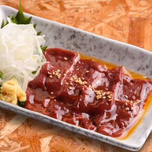 Low temperature cooking liver sashimi