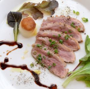 Duck carpaccio